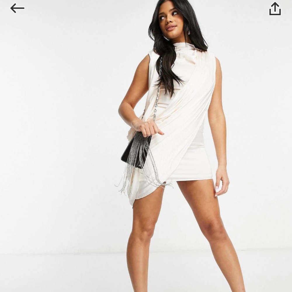 satin mini dress